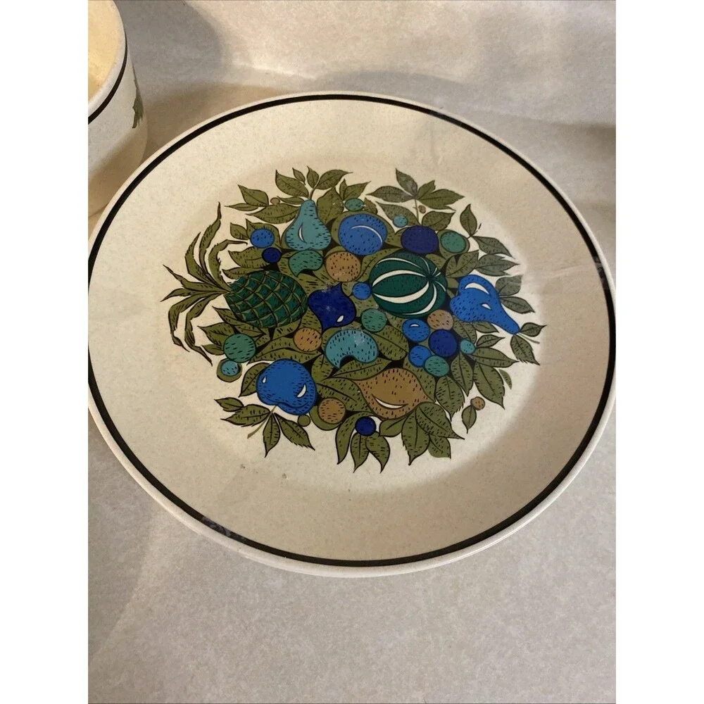 Temper Ware By Lenox Fall Bounty Dinnerware Lot 17 Pieces MCM